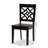 Annorah 17.7 " H Oak and Rubberwood Solid Wood Side Chair-2040134283