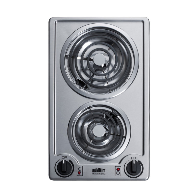 Summit Appliance Electric Cooktop, Stainless Steel