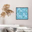 Floral aigue-marine, fleurs, impression d'art moderne moderne sans cadre-827494074