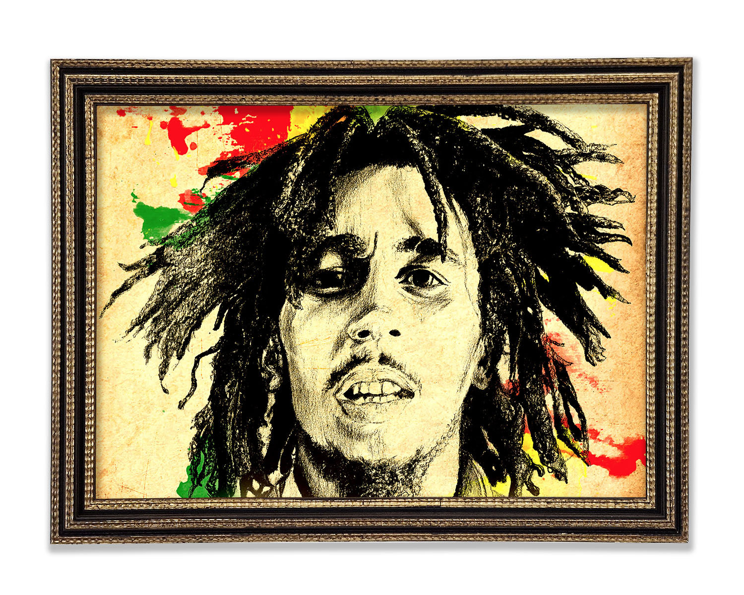 Rosalind Wheeler Bob Marley Splash Colour - Print | Wayfair.co.uk