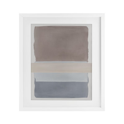 «Fun with Blues & Browns», impression sous verre encadrée, design par Nina Jacobs