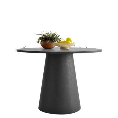Table de salle à manger ronde en bois Petesral