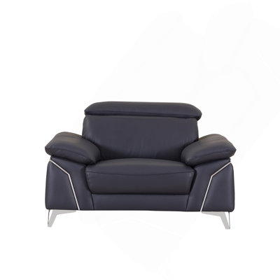 Chaise en cuir fleur