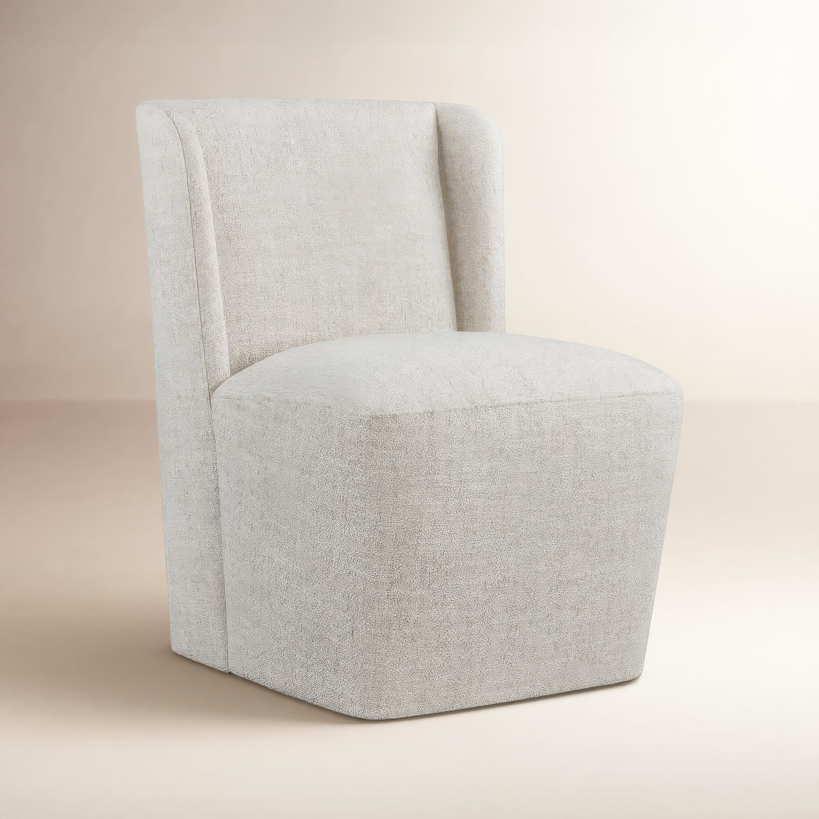 Ardeth Upholstered Side Chair, Nathan Wheat Performance Tweed, 33" H x 23.23" W x 26" D