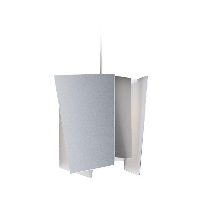 Levis 1 - Light LED Unique/Statement Pendant, Brushed Aluminum, 2700K (Dry)