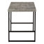Bureau d'ordinateur portable / de travail contemporain 48 po - Plateau en stratifié gris, structure en métal noir | Idée cadeau-1327268249