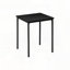 Ensemble de tables basses 3 pièces avec stratifié noir et structure en métal noir-1626720194-1626720195