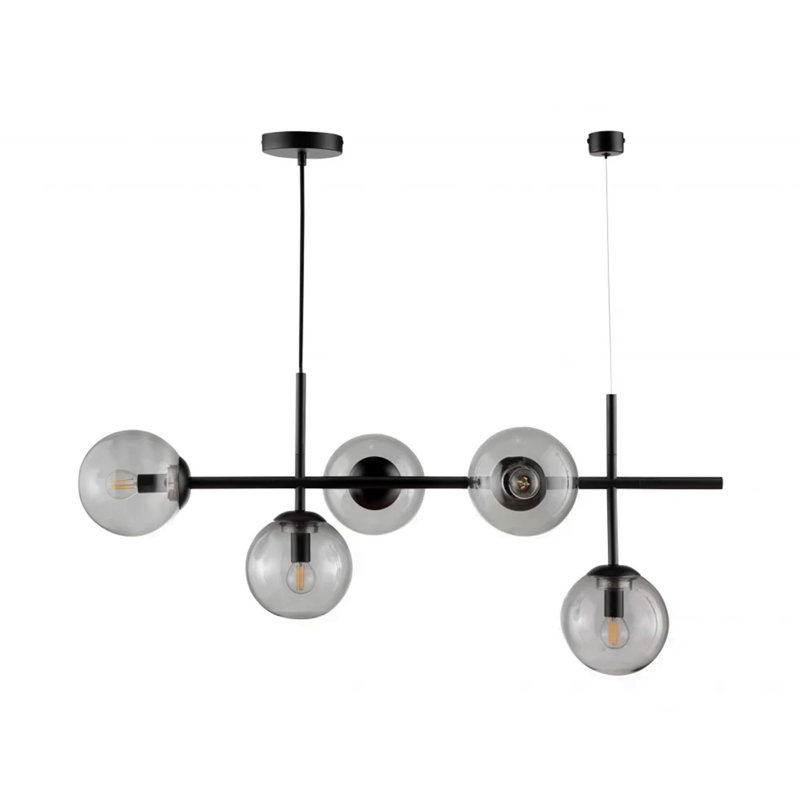 5 - Light Smoke Geometric Pendant