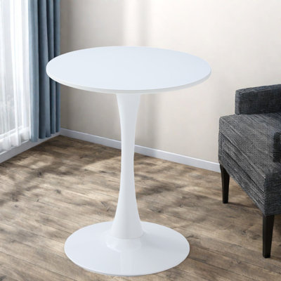 Modern Tulip-base Dining Table, Mdf Top, Elegant Design For Dining Spaces