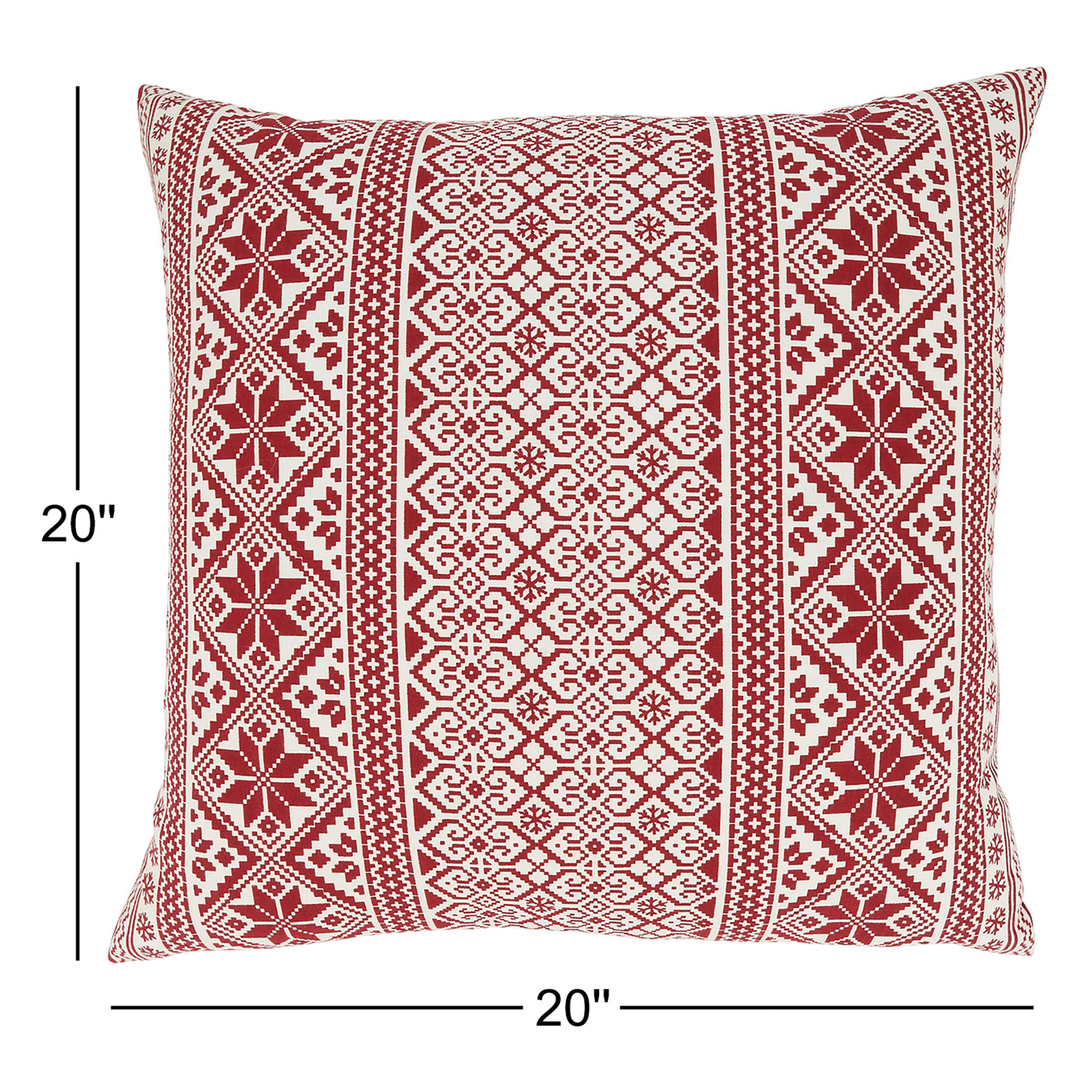 Gladiola Geometric Cotton Pillow Cover