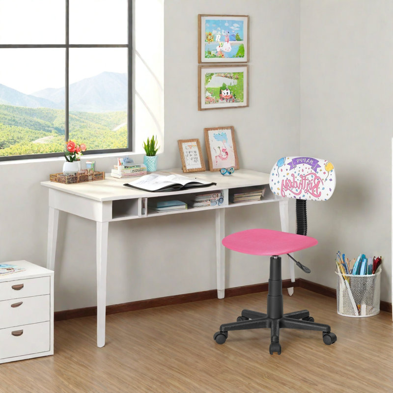 Fauteuil de bureau pour enfants DAIN, Rose