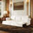 93.7 Inch 3 in 1 Convertible Sleeper Sofa Bed Chesterfield Sofa King Pull Out Sofa Bed-1760032907