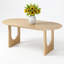 Tables de cuisine ovales en bois 79 po 79 po-957063207