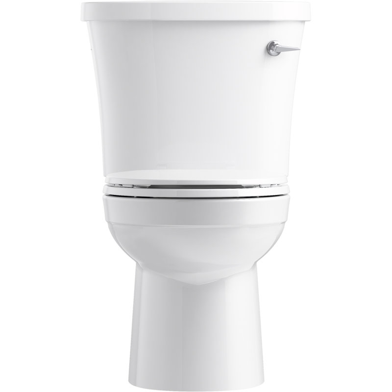 Kingston 1.28 GPF Water Efficient Elongated Two-Piece toilet (Seat Not Included), Right
