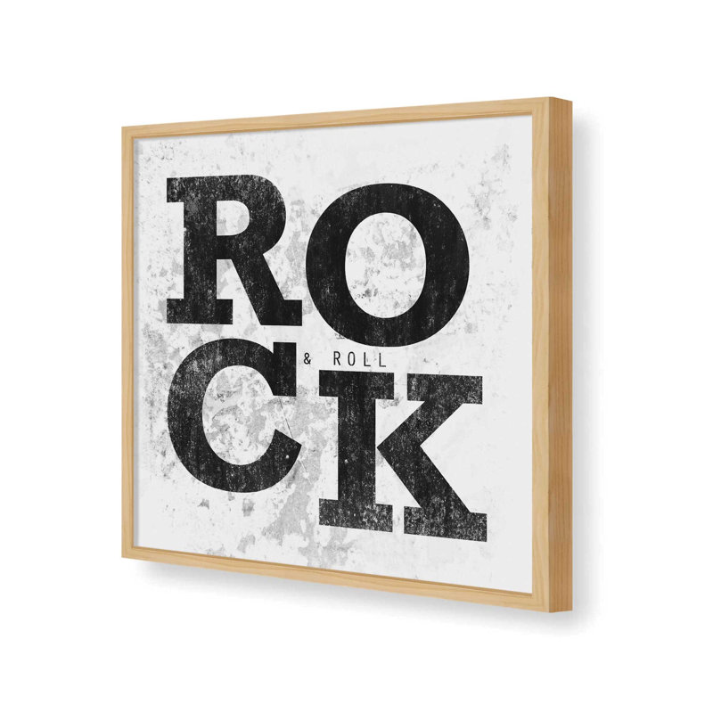 Reproduction d'art «Rock» par Masey St. Studios, L 20 po x H 20 po, Érable, Impression encadrée