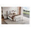 Grand lit plateforme avec rangement et 8 têtes de lit, structure en bois massif blanc-335456621-335456620