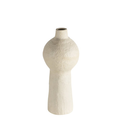 Bouquet de papier mâché brun clair H 31 po