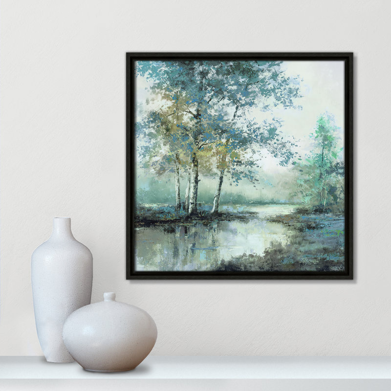 Spring's Grace II - Square Version Print par T.C. Chiu, Espresso, H 17,5 po x l 17,5 po