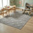 Kahli Performance Modern Geometric Gray Indoor/Outdoor Rug-1512480400