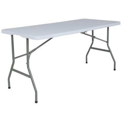 Table pliante en plastique pliante avec poignée Parker - 4,97 pieds