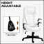 Fauteuil de bureau ergonomique à haut dossier avec dossier chauffant et inclinable pour un confort ultime-2139027196