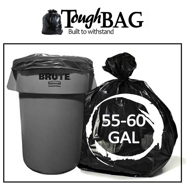  ToughBag 55 Gallon Trash Bags, Large 55-60 Gallon
