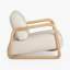 Chaise avec accoudoirs carrés Hanabury