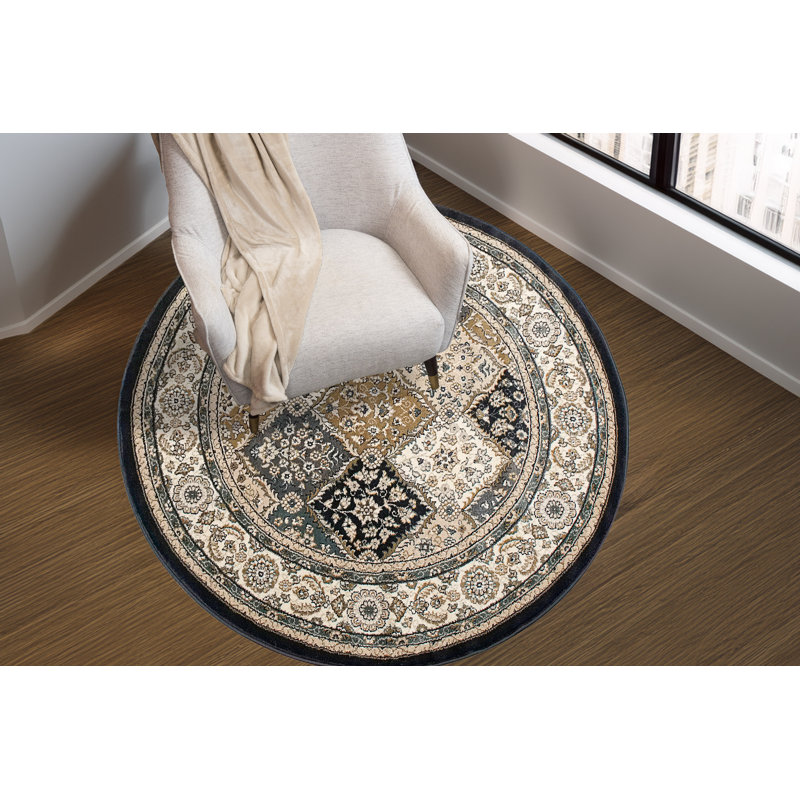 Mishawaka Oriental Indoor Rug, Round 5'3"