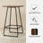 Carrel Industrial Modern Square Bar Table -1674960762