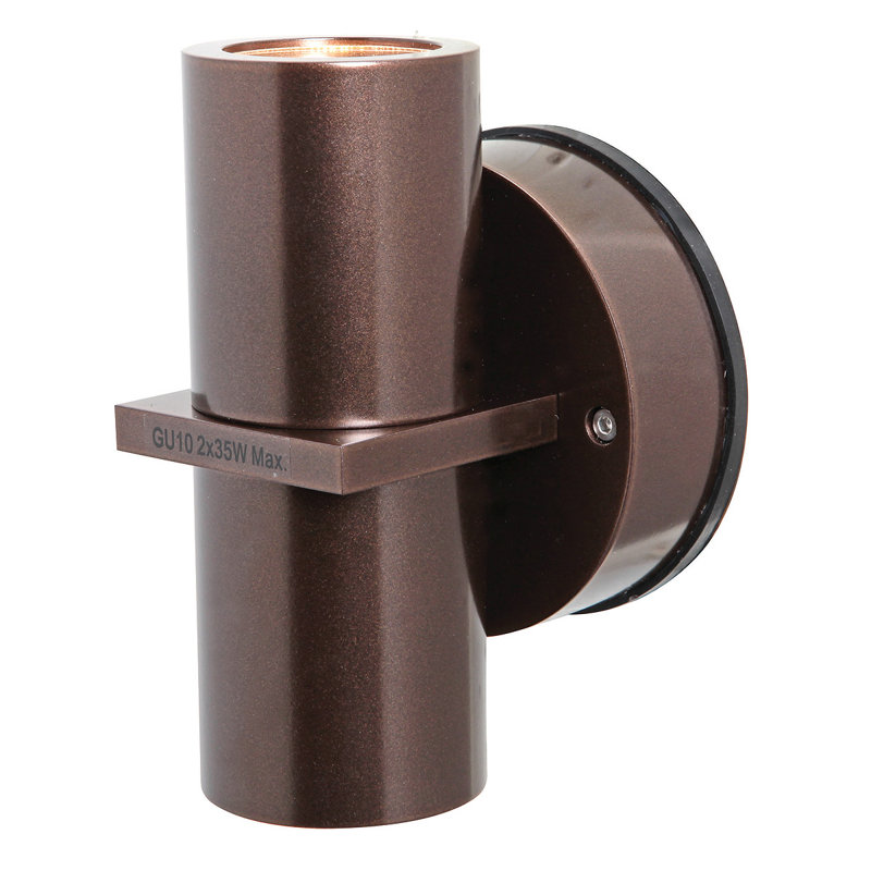 Tasker Wall Light, Fluorescent, Bronze