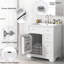 Meuble-lavabo simple 30 po avec comptoir en céramique Jahseer