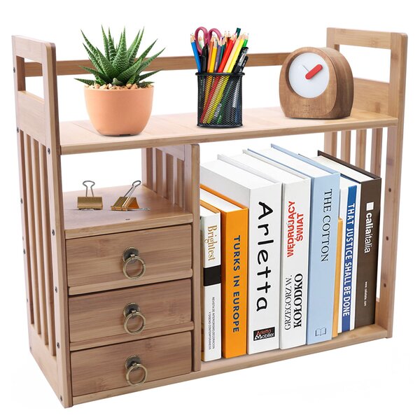 Ballucci 4-Tier Wood Paper Organizer, Fits Into IKEA Cube Storage Shelves, Black, Size: 12.5 x 11.8 x 12.5