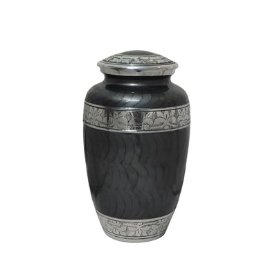 Silver Leaves Large Adult Cremation Urn