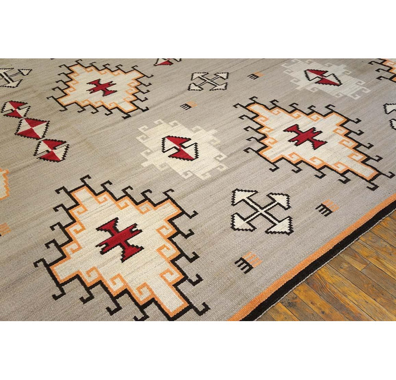 Tapis tissé à la main style contemporain de style sud-ouest exceptionnel 10 x 14