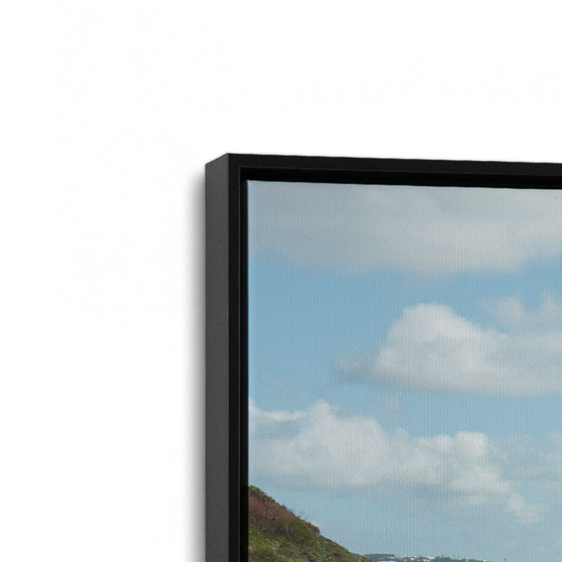 «Summer Swim» par Jocelyn Elizabeth, reproduction d'art, 30 W x 30 H, Black, Framed Canvas