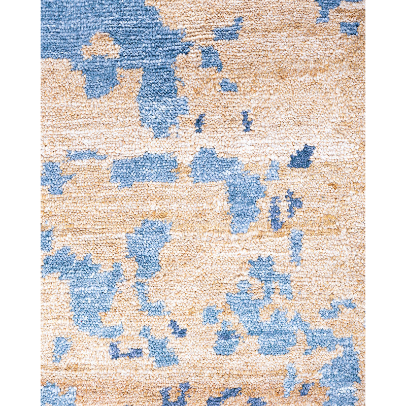 Overdyed One-of-a-Kind Rectangle 9' X 12' Hand Knotted Area Rug