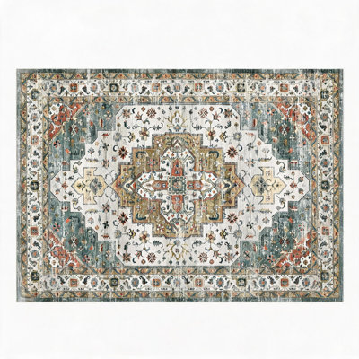 Tapis décoratifs doux à poils courts 5 x 7