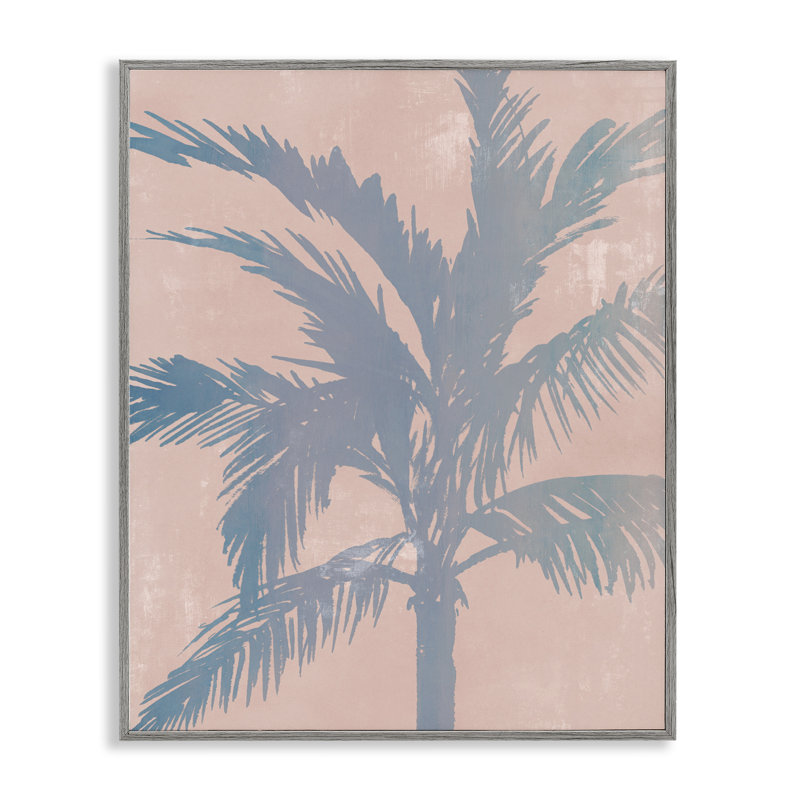 «Hazy Tropics Palm», estampe numérique, design par Ian C., H 20 po x l 16 po, Estampe numérique Farmhouse