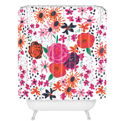 Georgiana Paraschiv Floral Shower Curtain