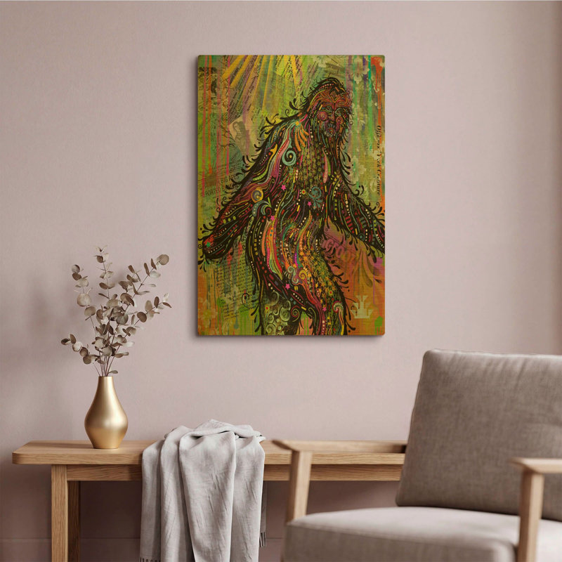 Tableau mural en métal doré « Bigfoot » de Dean Russo, 40,6 x 61 cm, 16 po x 24 po