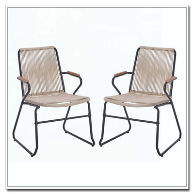Iron Frame Moonstone Chair Durable Matte Finish