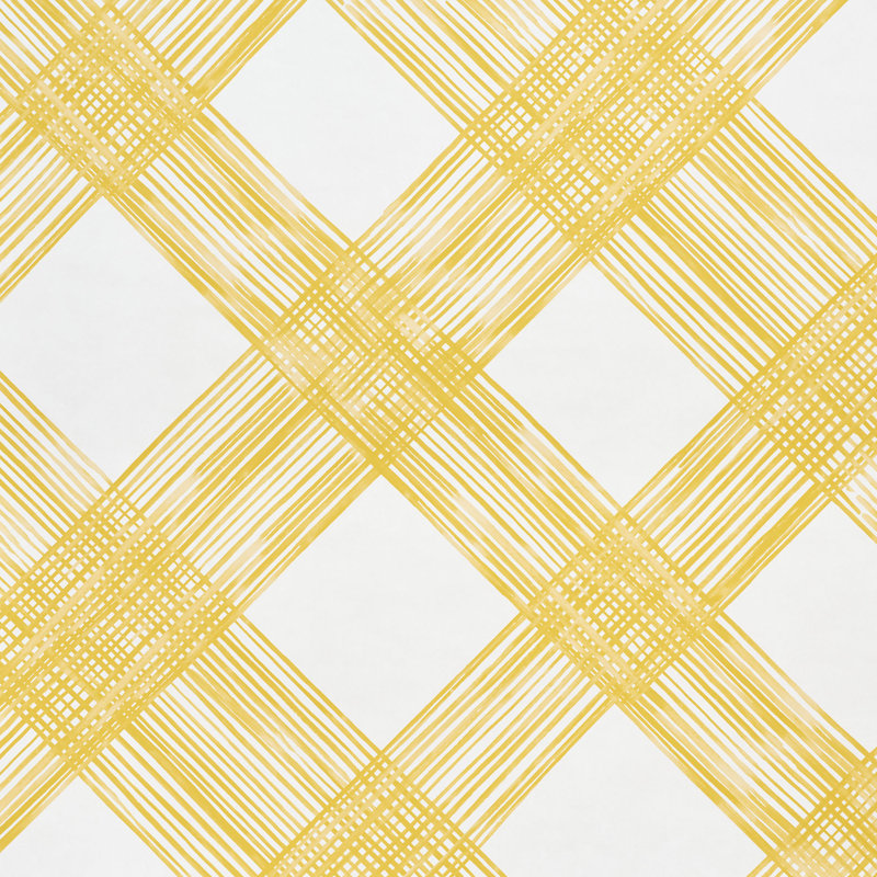 Schumacher x Porter Teleo Traverse Wallpaper, Yellow