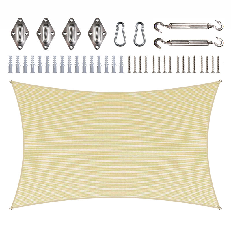 Toile d'ombrage rectangulaire Royal, Beige, 13 pi x 10 pi