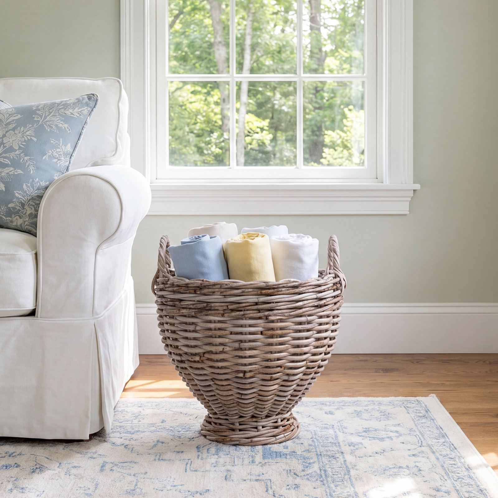 Marsi Handwoven Rattan Storage Bin