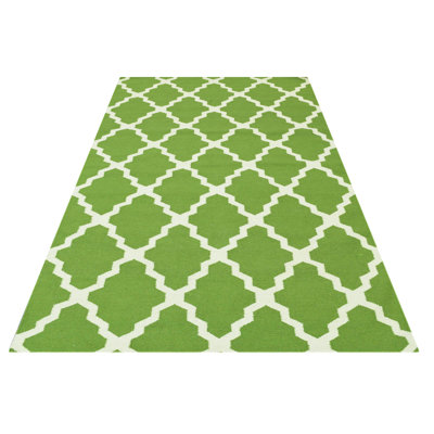 Grossman Geometric Wool Hand Woven Area Rug
