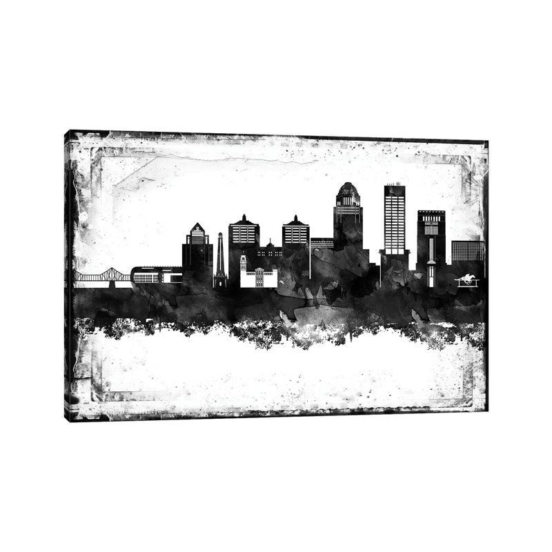 Louisville Skylines - Wrapped Canvas Painting, 66.04 cm H x 45.72 cm W
