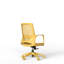 Chaise de bureau ergonomique jaune en maille, chaise de travail réglable en hauteur avec accoudoirs intégrés, chaise de bureau pour le télétravail-1798892701