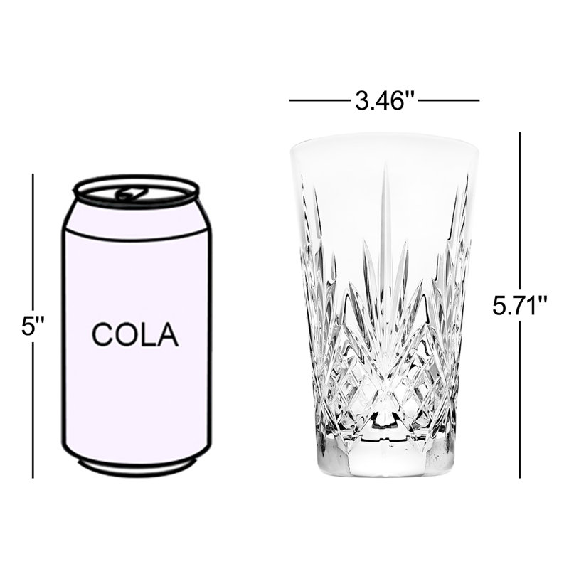 Dublin Crystal Drinking Glass 12oz