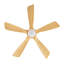 Ventilateur de plafond moderne de 52 pouces avec moteur à courant continu réversible à télécommande et 3 pales à intensité variable de 3 couleurs-121083007-121083008