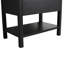 Tablette de meuble-lavabo noir 30 po Chestnut